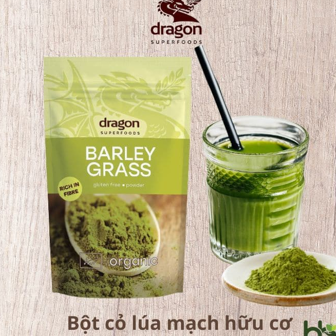 Bột cỏ lúa mạch hữu cơ Dragon Superfoods/ Diet-food Barley Grass Powder