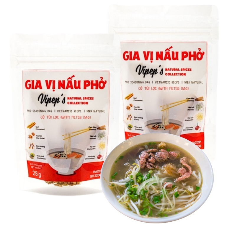 Gia vị nấu phở Vipep 25g (có kèm túi vải)