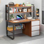 [HỖ TRỢ LẮP ĐẶT TẬN NƠI HCM] Bàn Làm Việc Có Kệ Sách Đa Năng | Bàn Học Gỗ MDF Khung Sắt Chắc Chắn, Thiết Kế Hiện Đại — ảnh 5