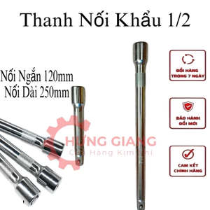 Đầu Nối, Tay Nối Khẩu 1/2 dài 125mm-250mm Thép Chống Rỉ Tốt