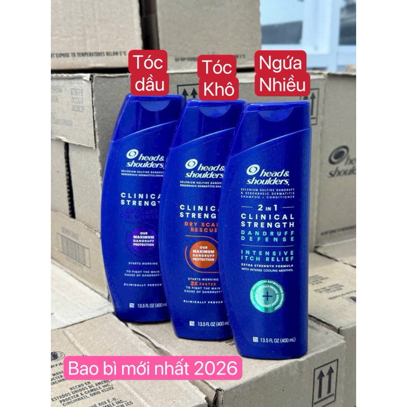 Ảnh Dầu Gội Ngăn ngừa gàu Head & Shoulders Clinical Strength 400ml - Hàng Mỹ 2