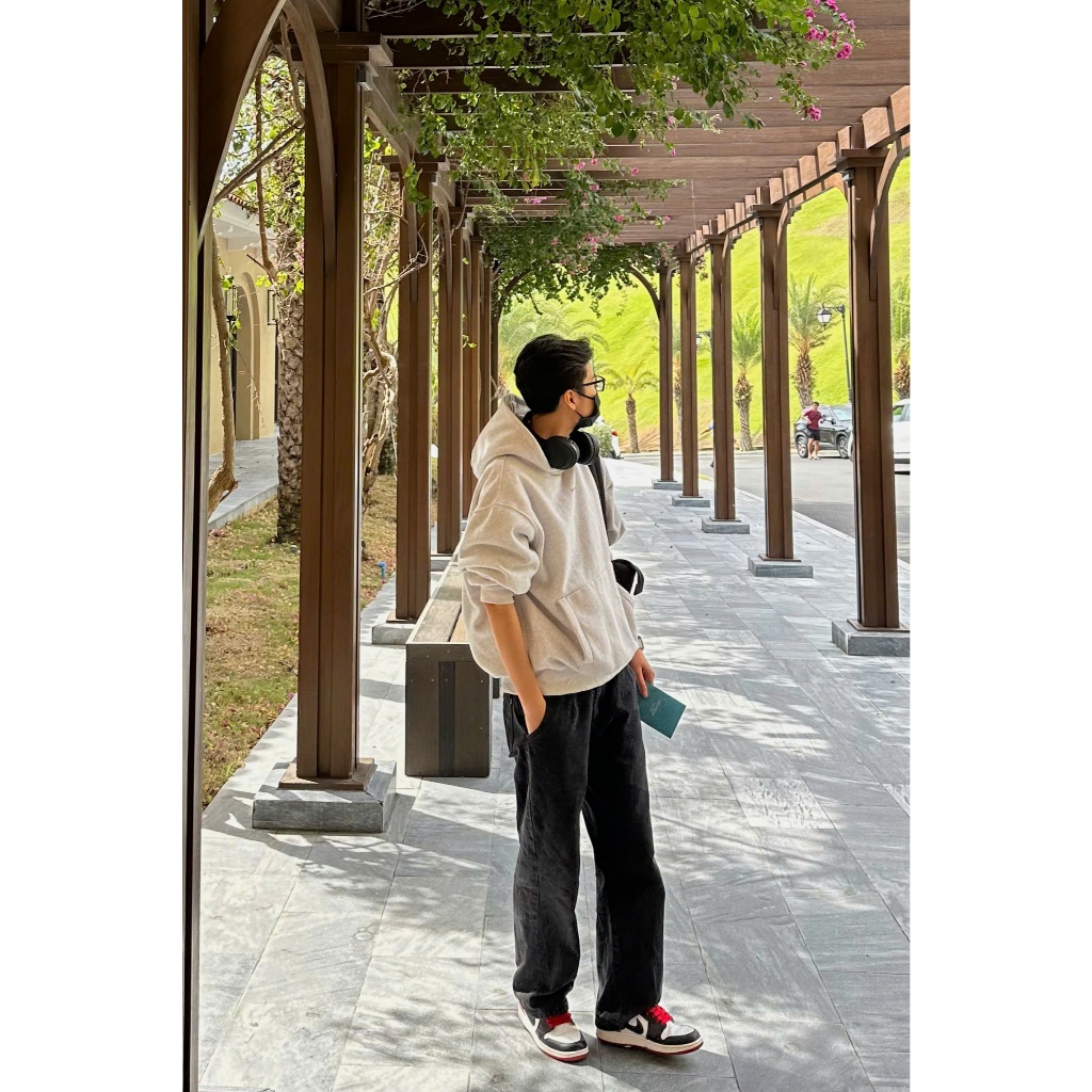 QUẦN BAGGY KAKI MÀU ĐEN UNISEX