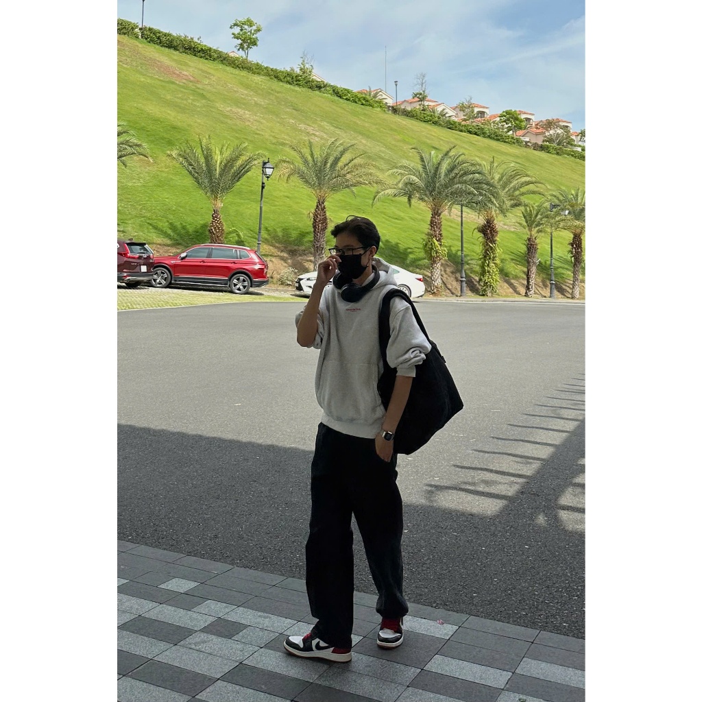 QUẦN BAGGY KAKI MÀU ĐEN UNISEX