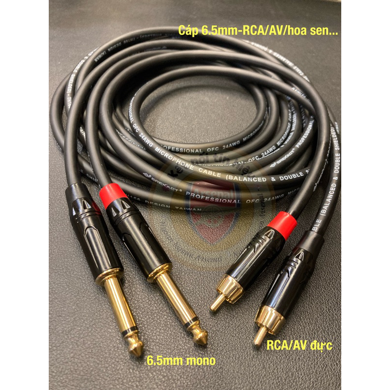 Dây tín hiệu chuyển đổi 6 ly (6.5ly) ra RCA hoa sen av hãng LS. Báo giá ...