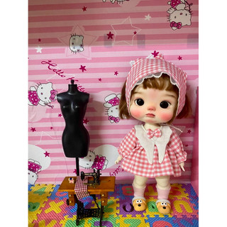 Váy caro kèm khăn size dian mập,cừu bé(size khác vui lòng ib shop)