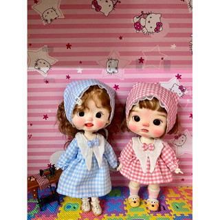 Váy caro kèm khăn size dian mập,cừu bé(size khác vui lòng ib shop)