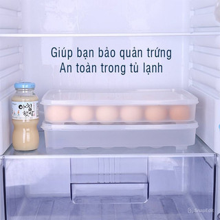 khay đựng trứng hôp nhựa trong suốt đựng 24 quả , có nắp đậy tránh va đập rơi vỡ 6786