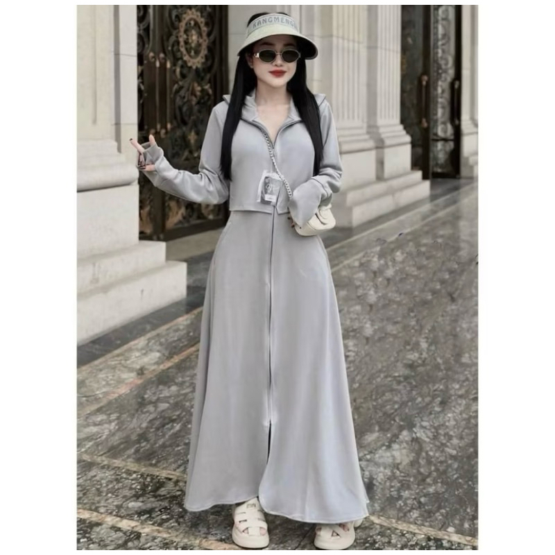 Áo Chống Nắng Nữ Dáng Dài Chất Mỳ Nỉ Dày Dặn Chống Nắng ,Chống Tia UV