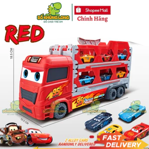 Xe Mc Queen Tải 3 Tầng Kết Hợp Đường Ray Dài 1m65 Tặng Kèm 6 Xe Hợp Kim Xe Hotwheels Đồ Chơi Đường Đua BỐ KHỦNG LONG
