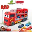 Xe Mc Queen Tải 3 Tầng Kết Hợp Đường Ray Dài 1m65 Tặng Kèm 6 Xe Hợp Kim Xe Hotwheels Đồ Chơi Đường Đua BỐ KHỦNG LONG
