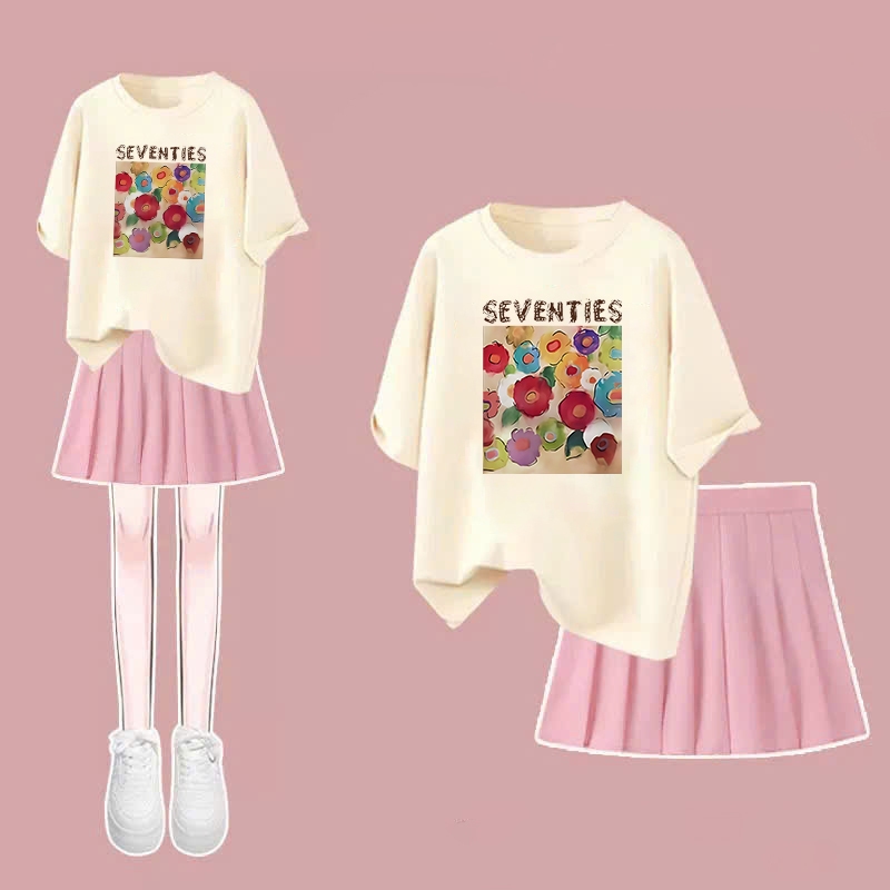 Áo phông hoa SEVENTIES cho bé gái size đại Beeshop H25039