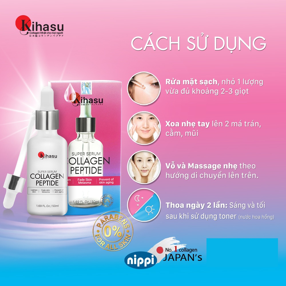 Ảnh Combo Trắng Da Toàn Diện Kihasu Serum Và Kem Dưỡng Sáng Da, Dưỡng Ẩm, Ngăn Lão Hóa, Giảm Thâm, Phục Hồi Da Hư Tổn 3