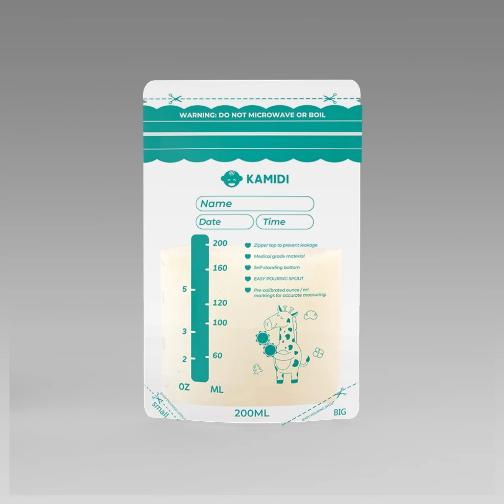 Túi Trữ Sữa Kamidi - Hộp 10c/50c Dung Tích 150ml Có Vòi Rót Ra Bình Sữa Tiện Lợi
