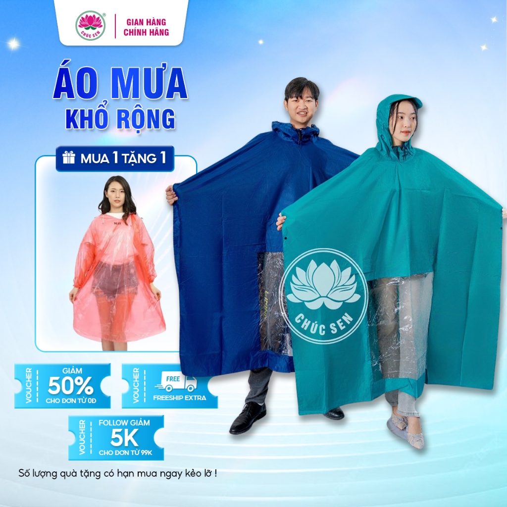 Áo Mưa Khổ Rộng Chất Liệu Vải Dù Bền,Chống Rách, Không Thấm Nước |Áo ...