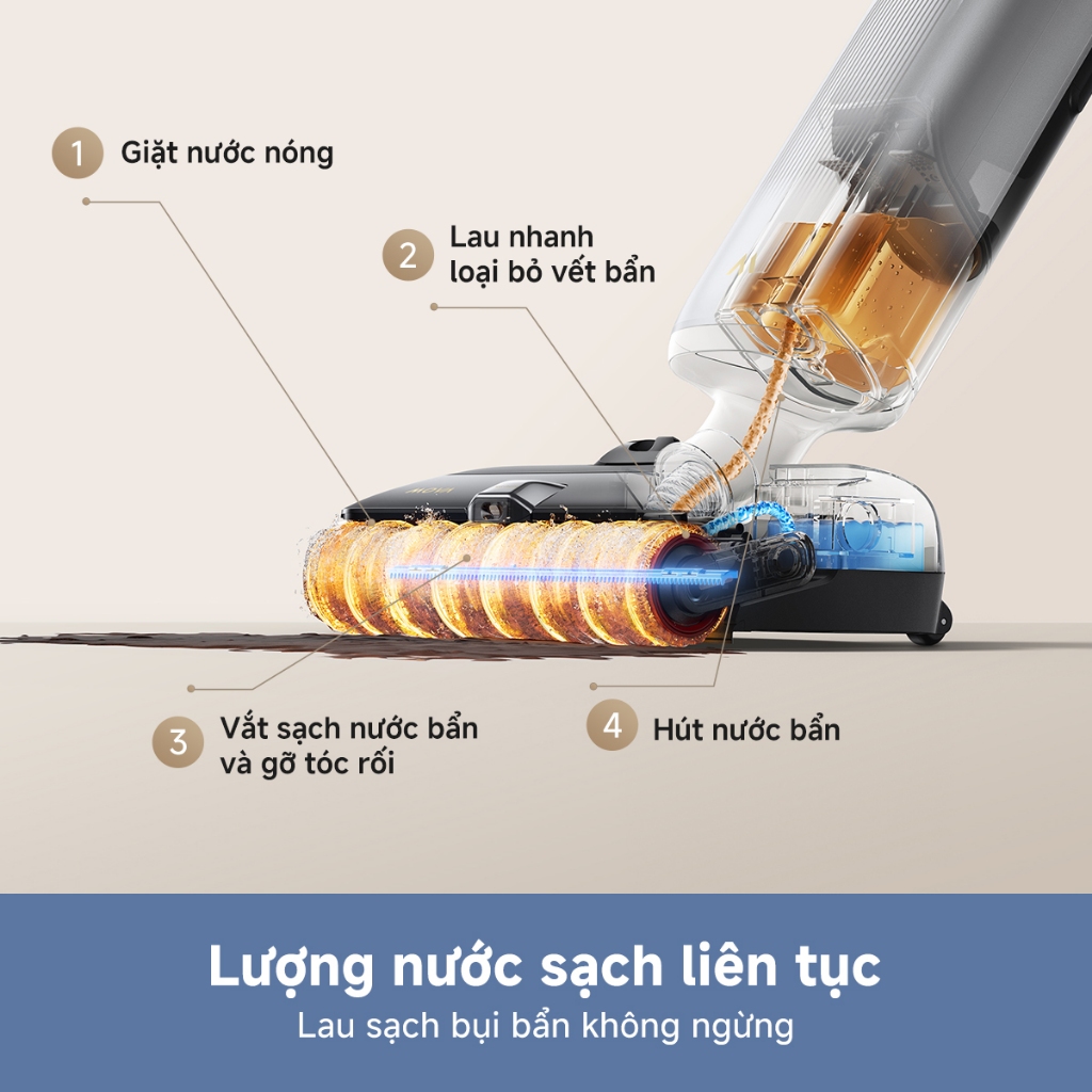 Ảnh Máy hút bụi lau nhà khô và ướt đa năng X4 Pro - Hàng chính hãng 2