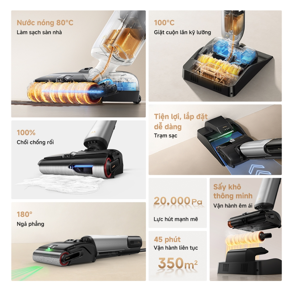 Ảnh Máy hút bụi lau nhà khô và ướt đa năng X4 Pro - Hàng chính hãng 1