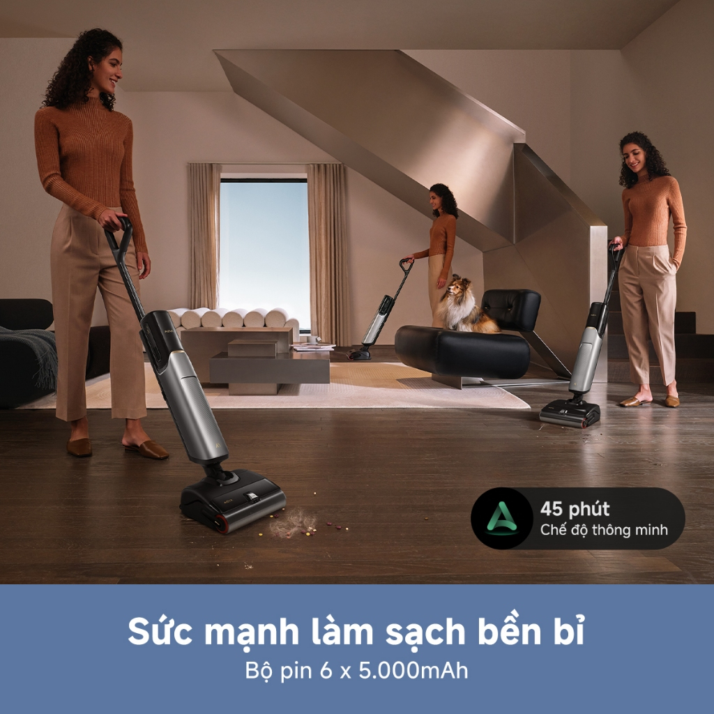 Ảnh Máy hút bụi lau nhà khô và ướt đa năng X4 Pro - Hàng chính hãng 3