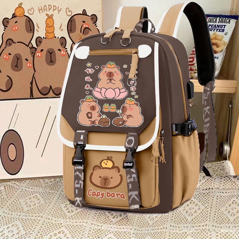 Balo đi học Capybara dễ thương