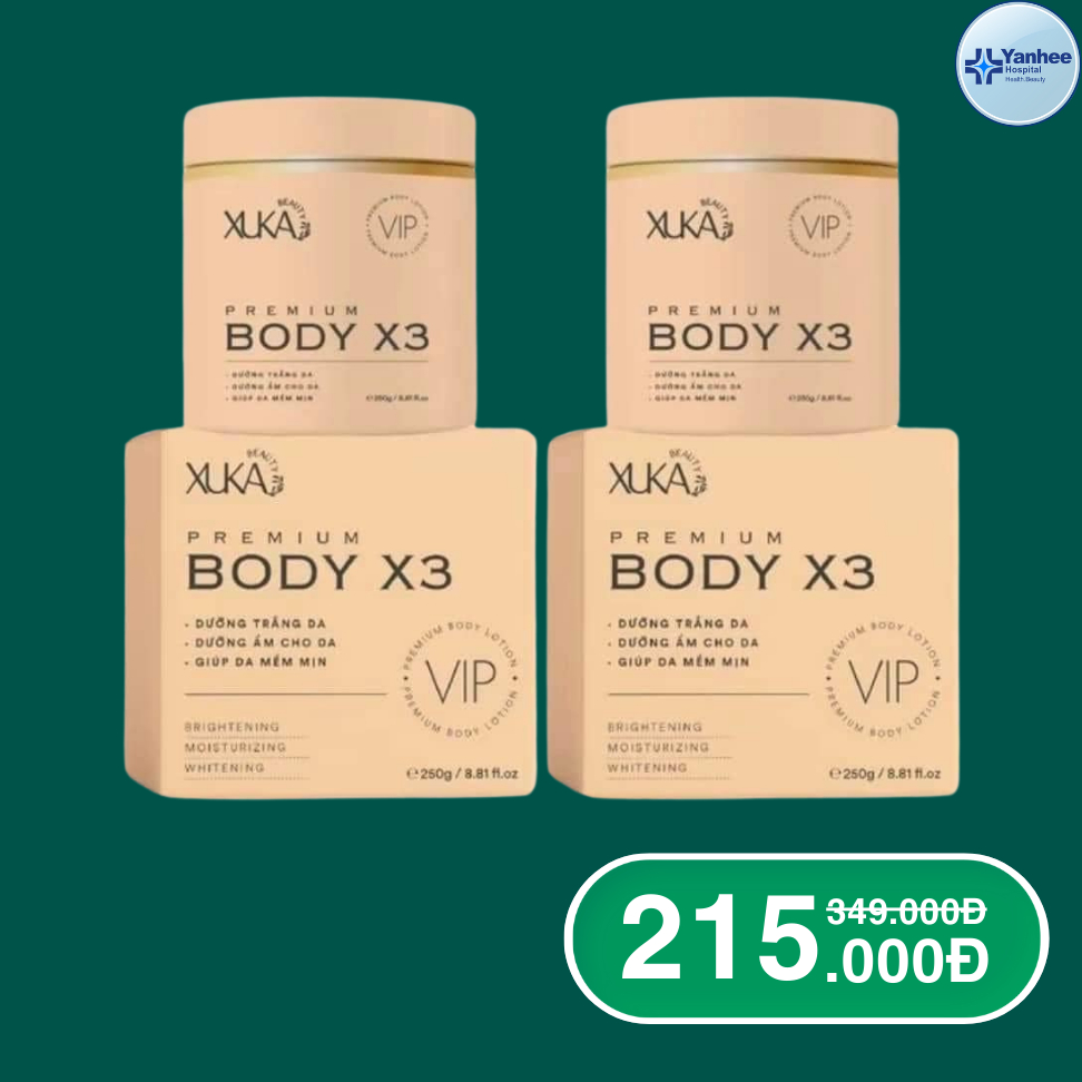 Kem Body XUKA X3 Hồng Trắng Da Body, Chống Nắng, Kháng Nước, Thấm Nhanh Không Bết Rít