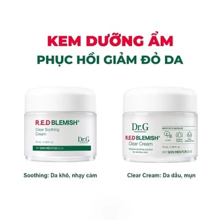 Kem Dưỡng Dr.G R.E.D Blemish Clear Cream – Giảm Mẩn Đỏ, Phục Hồi Da Nhạy Cảm Chính Hãng