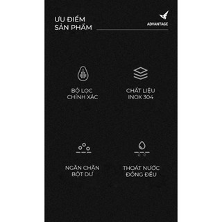Feepie lưới lọc chia nước nhỏ giọt espresso inox 304