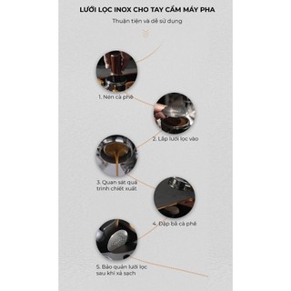Feepie lưới lọc chia nước nhỏ giọt espresso inox 304