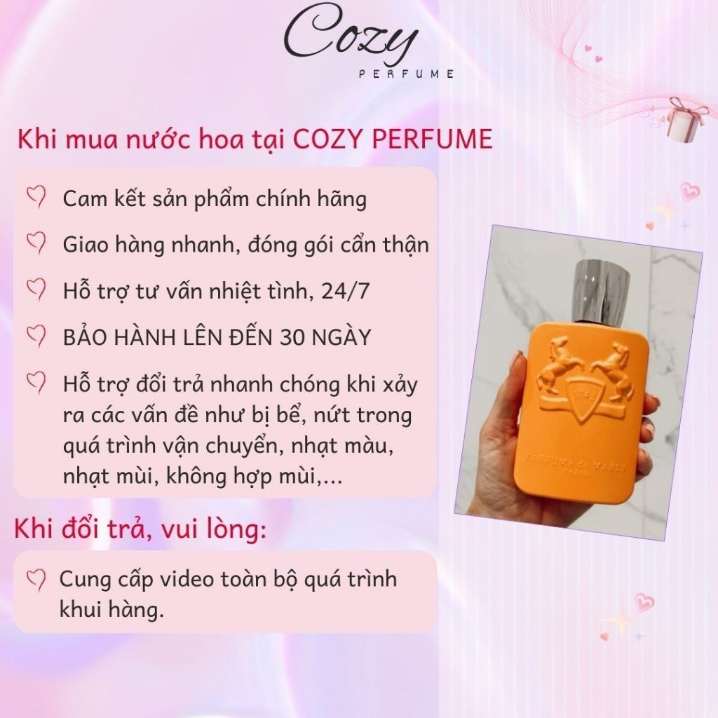 Nước hoa nam Parfums De Marly Perseus Chiết 5ml/10ml Hương thơm Nam tính, Lịch lãm - Cozy Perfume