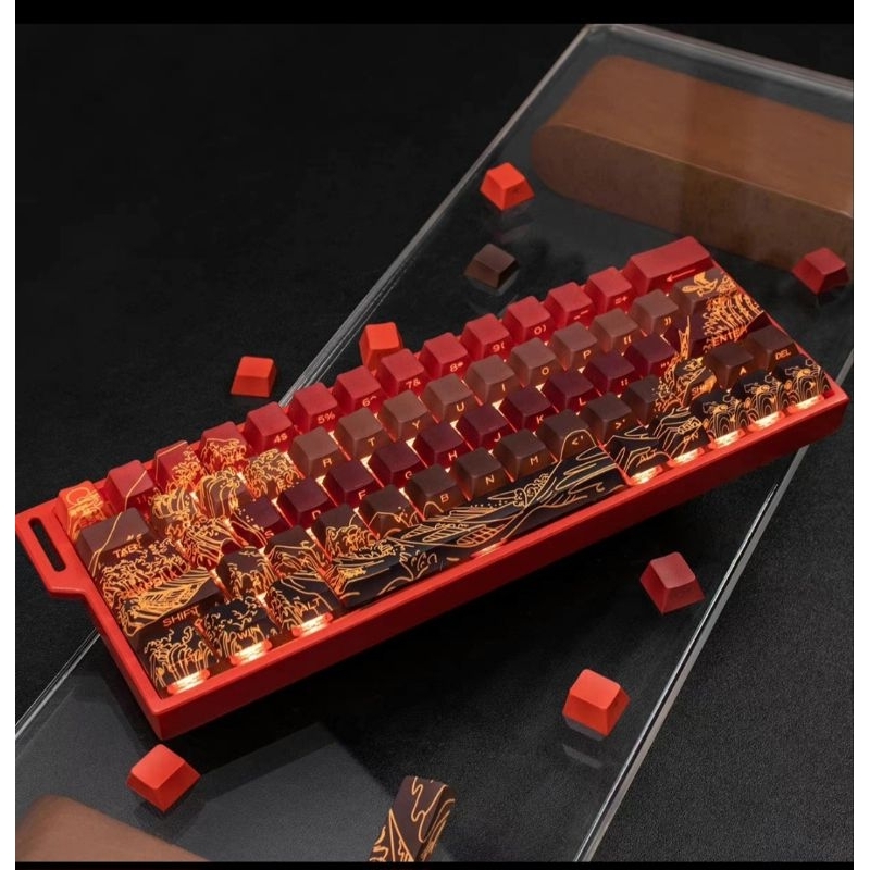 Keycap xuyên led POLARIS, NINJA, GRADIENT mặt trên, side print profile OEM, CHERRY PBT siêu đẹp bàn phím cơ | BigBuy360 - bigbuy360.vn