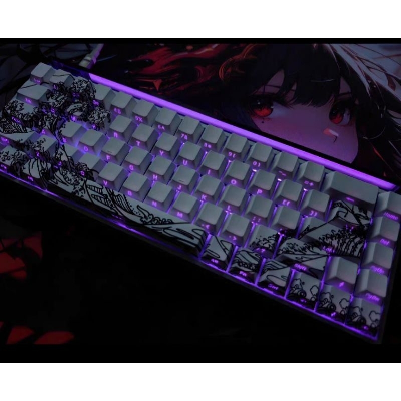 Keycap xuyên led POLARIS, NINJA, GRADIENT mặt trên, side print profile OEM, CHERRY PBT siêu đẹp bàn phím cơ | BigBuy360 - bigbuy360.vn