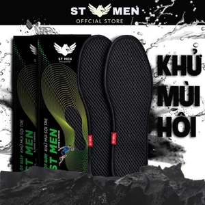 Combo 5 đôi Lót giày than tre 3 lớp Khử mùi, Thấm hút mồ hôi, Thoáng khí