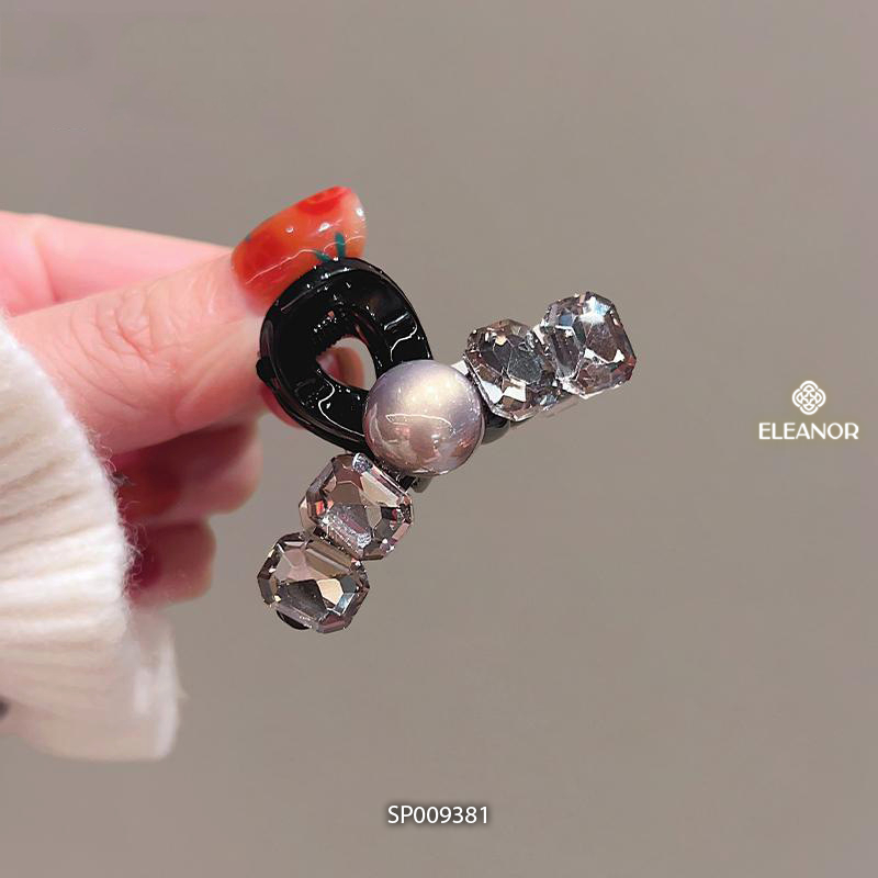 Kẹp tóc nữ càng cua Eleanor Accessories thiết kế basic kẹp tóc đính đá phụ kiện tóc 9381