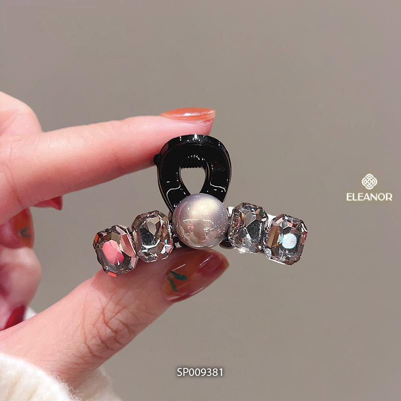 Kẹp tóc nữ càng cua Eleanor Accessories thiết kế basic kẹp tóc đính đá phụ kiện tóc 9381