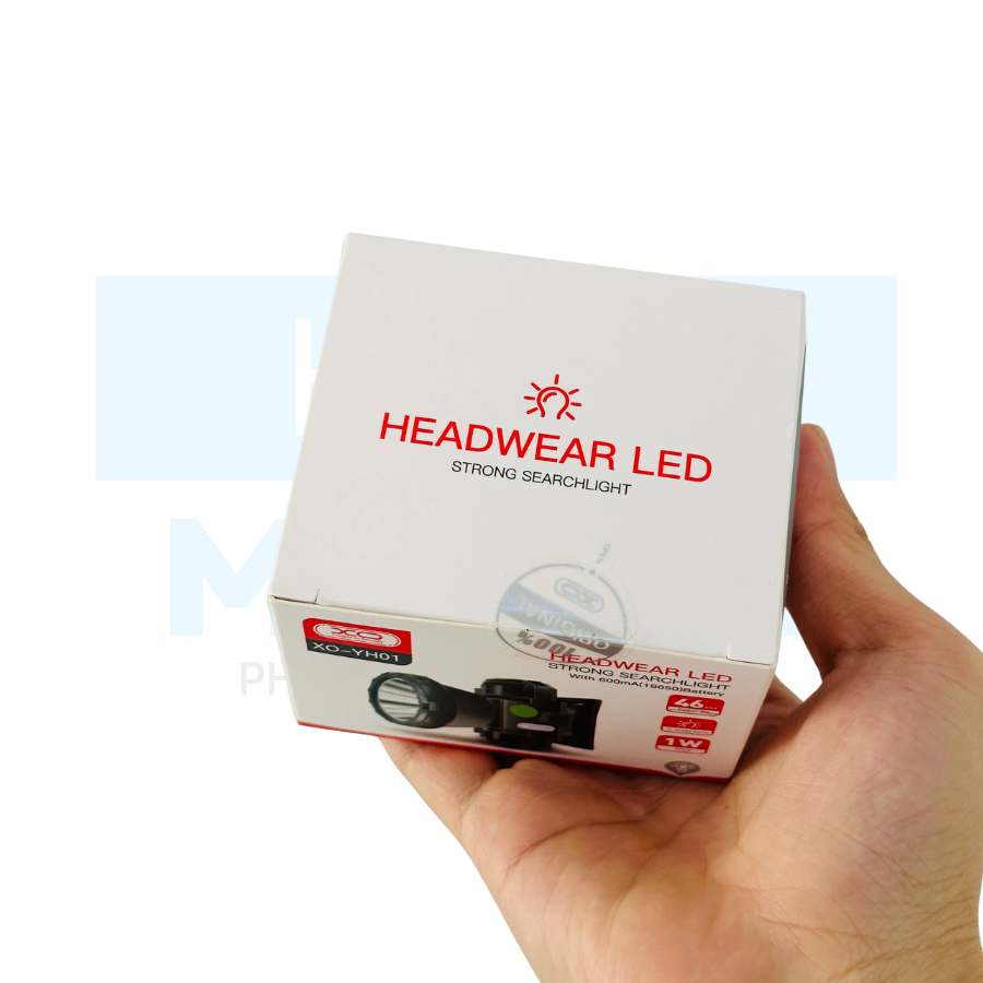 Đèn pin đội đầu chiếu xa sáng rộng bóng LED pin trâu có thể sạc lại