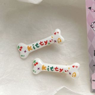 IK Kẹp Tóc Hình Xương In Chữ Dễ Thương Phong Cách Hàn Quốc K302