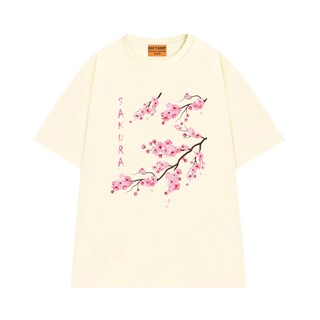 Áo Thun Dễ Thương NGỐ TEE Sakura Cánh Hoa Anh Đào Chất Vải Cotton 75 Thoáng Mát Form Rộng