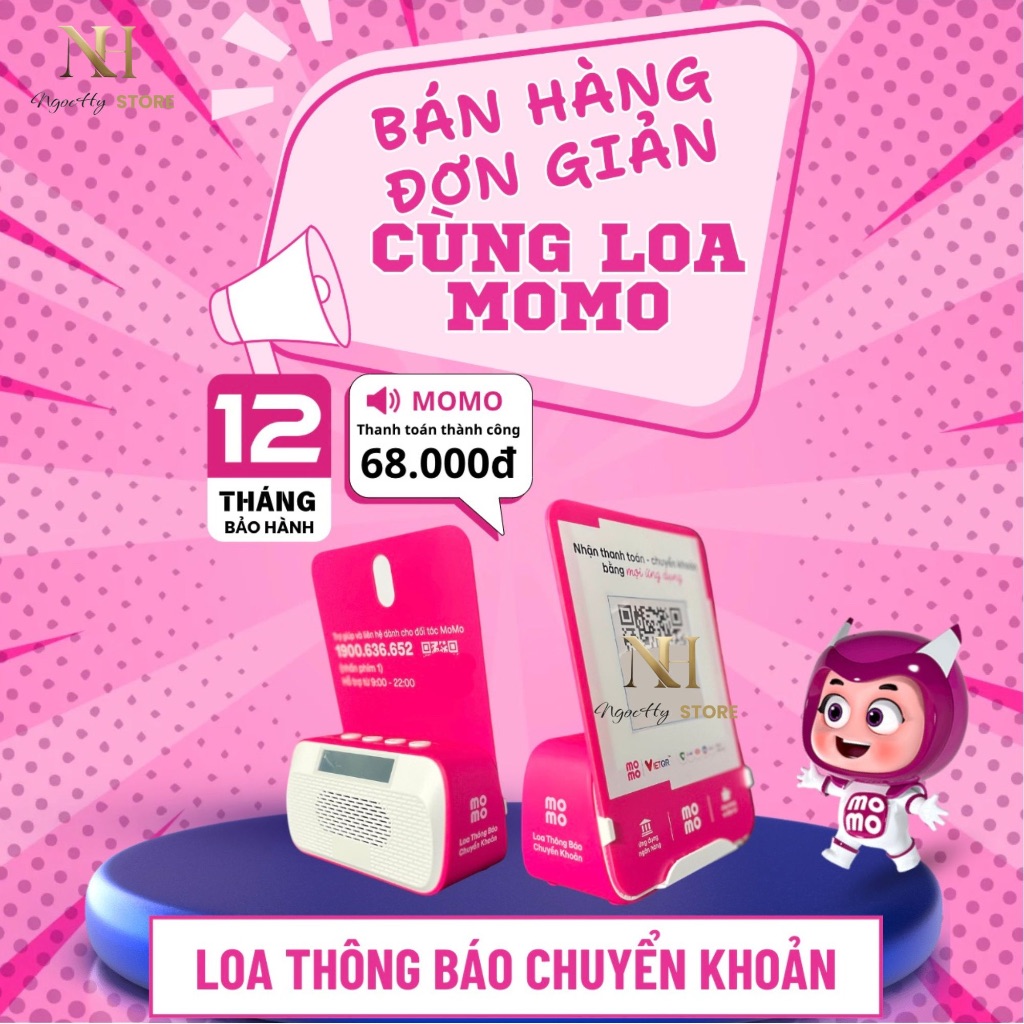 Loa Đọc Thông Báo Chuyển Khoản Soundbox MoMo – Kết Nối WiFi/4G, BH 12 ...