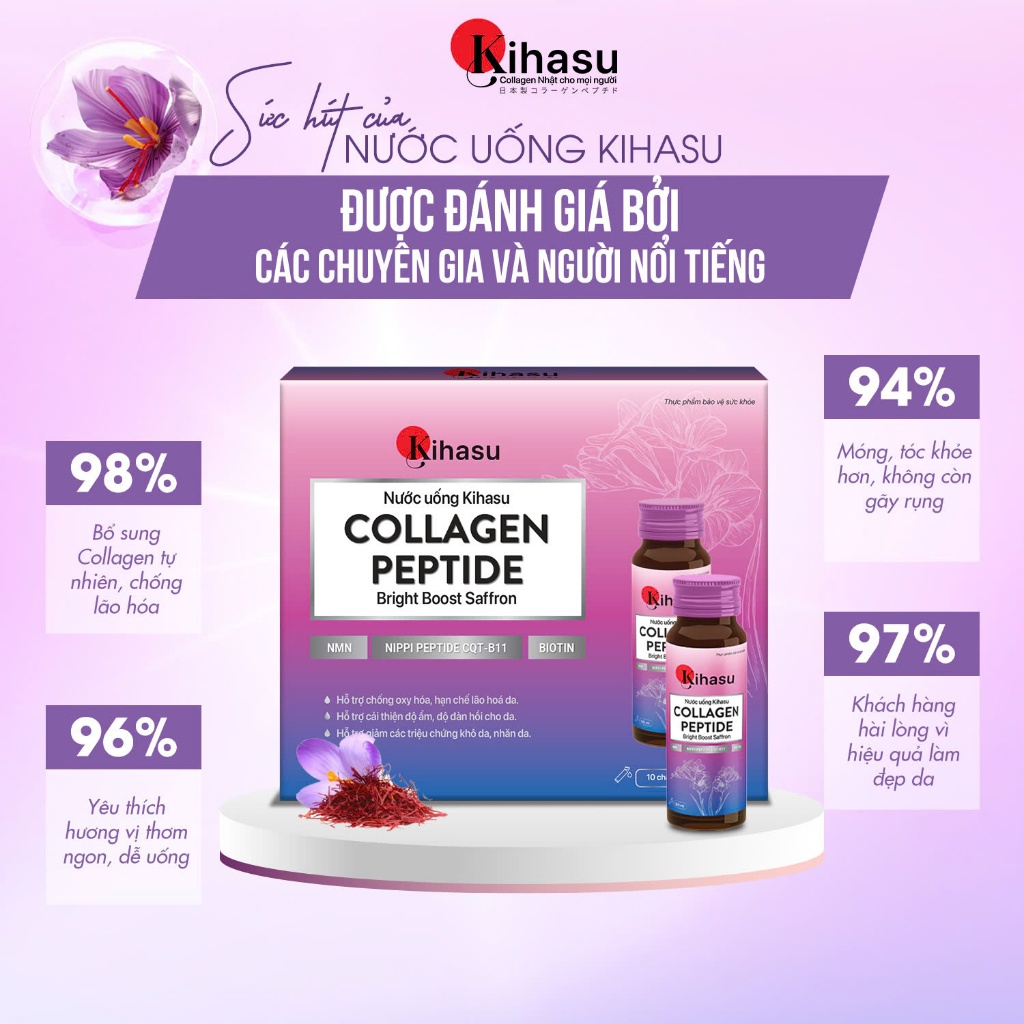 Ảnh Bộ 3 Sản Phẩm Dưỡng Trắng Và Se Khít Lỗ Chân Lông Kihasu Giảm Nếp Nhăn, Chống Lão Hóa, Cấp Ẩm, Cho Da Sáng Hồng Rạng Rỡ 1