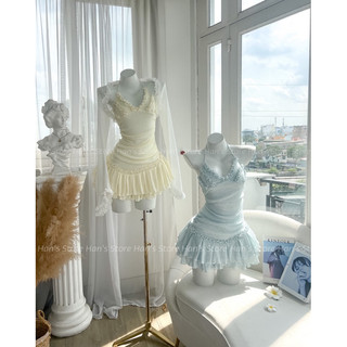 [HAN’S STORE ]  VÁY LEN BÈO DÁNG SEXY TẶNG KÈM ÁO KHOÁT SL CÓ HẠN(ẢNH THẬT)