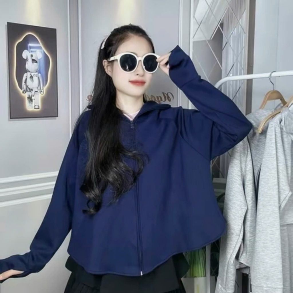 Áo Chống Nắng Cánh Dơi Cho Nữ  Mũ To,Vải Umi Dày Dặn,Mềm Mát,Thấm Hút Mồ Hôi,Chống Tia UV | BigBuy360 - bigbuy360.vn