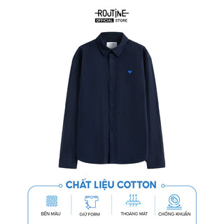 Áo Sơ Mi Nam Tay Dài Oxford Thêu Form Loose - Routine 10F24SHL015R2