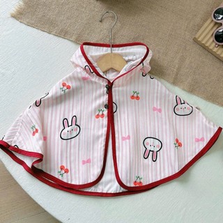 Áo choàng chống nắng mùa hè cho bé trai, bé gái 4-14kg. Áo khoác đũi gân 1 lớp mềm mát. Dino Kids