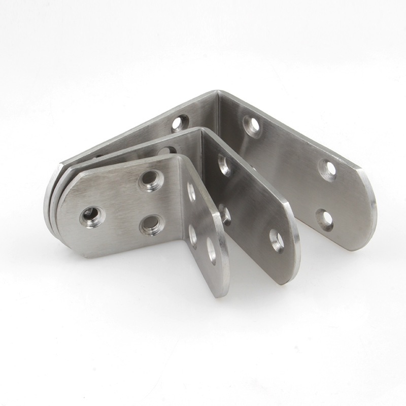 Ke góc vuông chữ L, Ke góc inox dày đẹp sáng bóng kèm vít chuyên dùng trong thi công nội thất