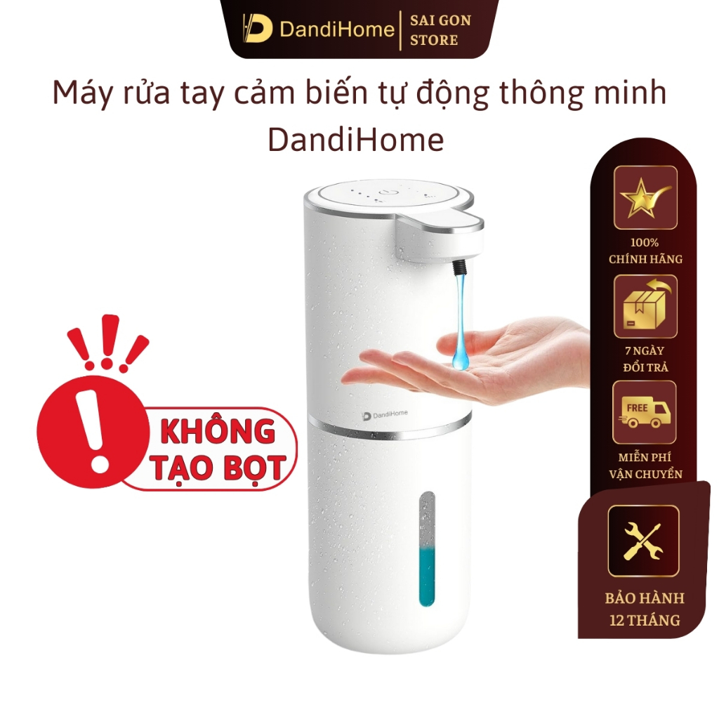 Máy rửa tay cảm biến tự động thông minh DandiHome dung tích 380ml - Bảo hành chính hãng 12 tháng