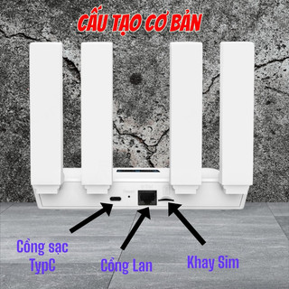 Bộ phát wifi từ sim 4G R611C wifi 6, Cục phát wifi dành cho nơi không có internet
