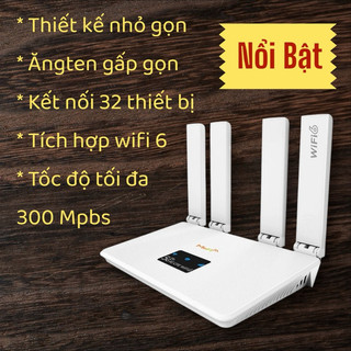 Bộ phát wifi từ sim 4G R611C wifi 6, Cục phát wifi dành cho nơi không có internet