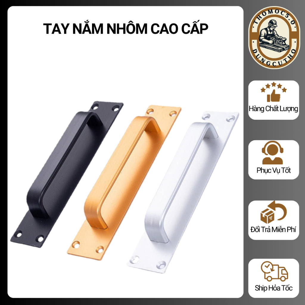 Tay Nắm Ngăn Kéo Tủ Quần Áo Sang Trọng - Thiết Kế Lịch Lãm, Thẩm Mỹ Cao, Chất Liệu Nhôm Bền Bỉ