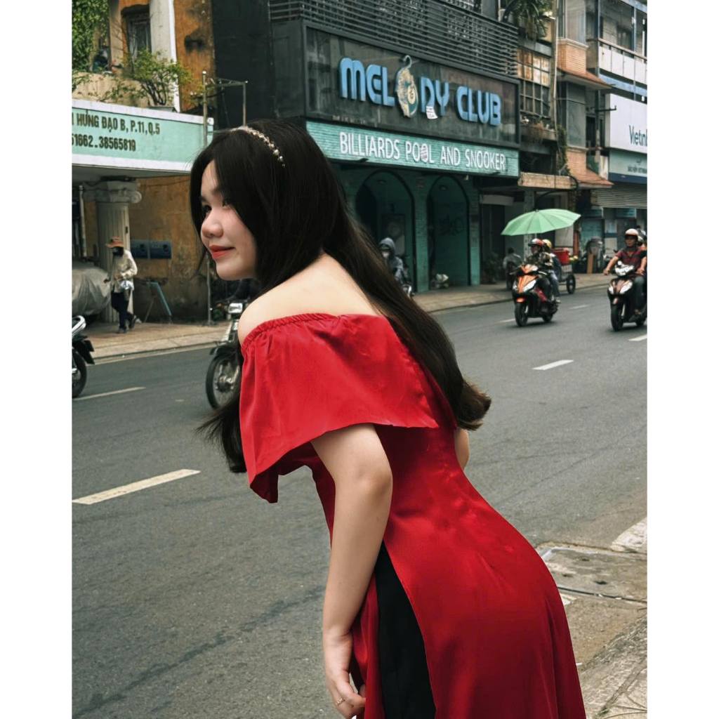 🍷ÁO DÀI BIGSIZE KT274 - ÁO DÀI LẺ BẸT VAI MÀU ĐỎ 🔥𝐇𝐨𝐚̉ 𝐓𝐨̂́𝐜🔥 𝐌𝐄𝐎𝐈𝐍𝐃𝐀𝐇𝐎𝐔𝐒𝐄