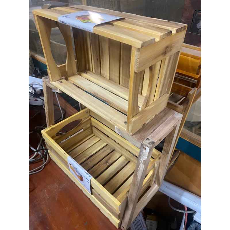 Kệ Thùng Pallet Gỗ Hộp Gỗ Lớn đa năng D40N22C55cm | BigBuy360 - bigbuy360.vn