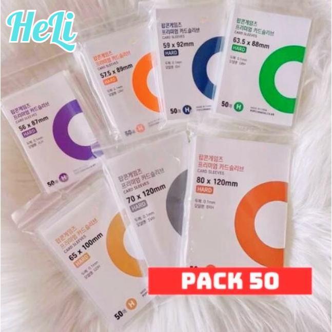 HC0045 COMBO 50 SLEEVE POPCORN VỎ BỌC CARD THẺ BÀI POSTCARD MINIPHOTOCARD