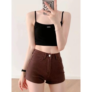 Short denim lưng cao chữ A M234